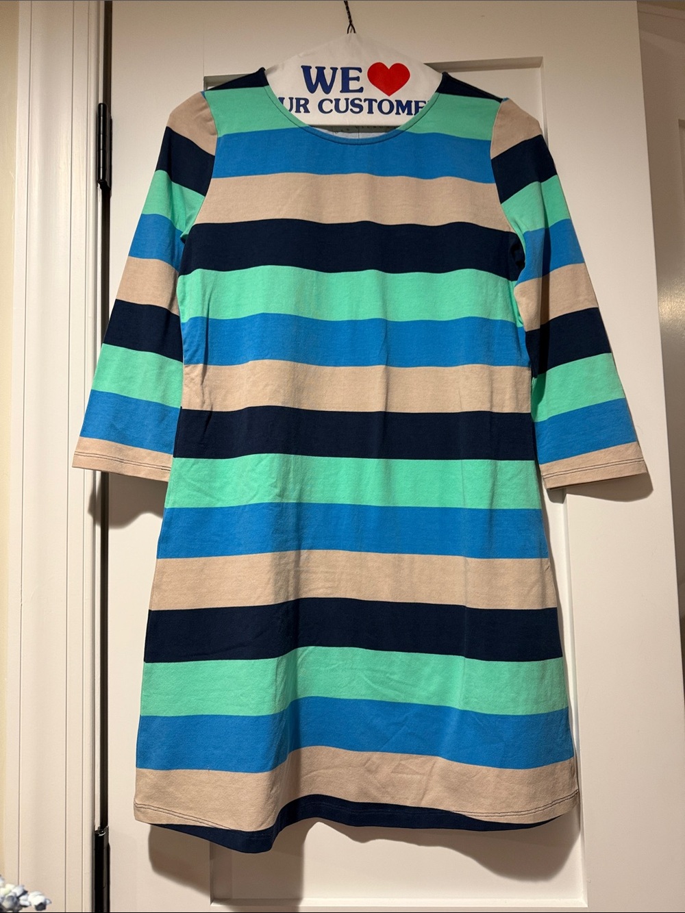 Hiho Striped Blue & Green  Dress